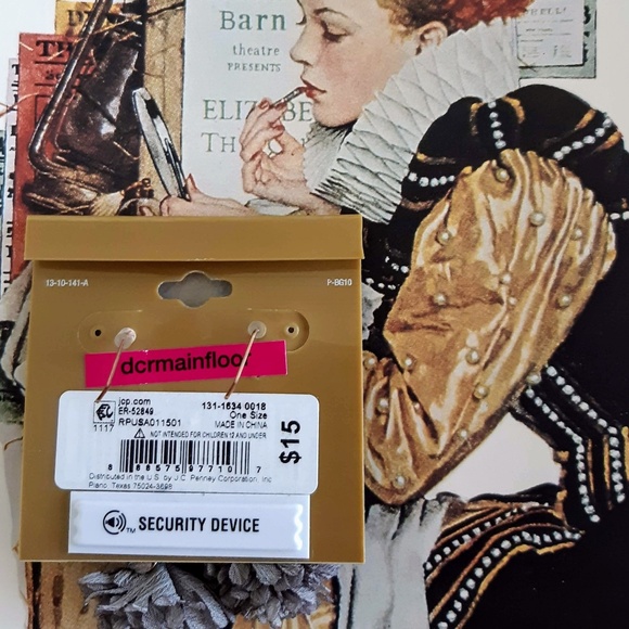 *FREE!* NWT Decree Stone & Crystal Tassle Earrings - Picture 5 of 6